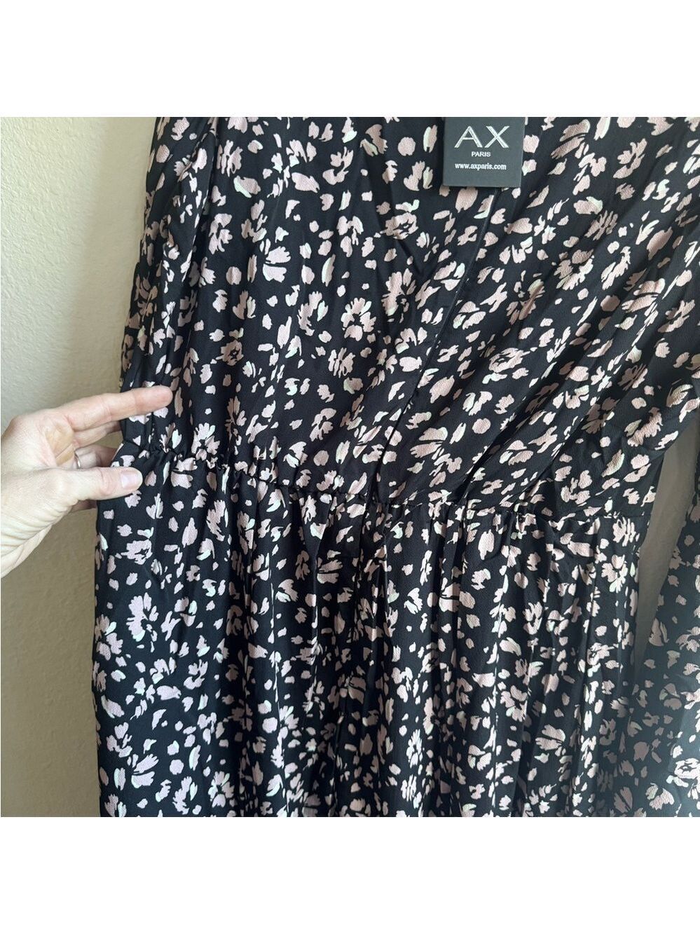 *NWT* AX PARIS Puff Sleeve Midi Dress - Picture 14 of 14